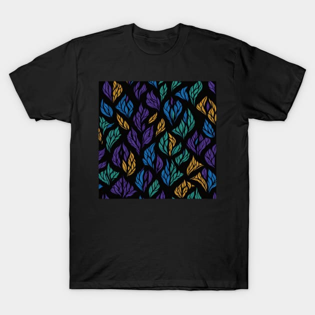 Seamless Stained Glass Window Patterns T-Shirt by JEWEBIE